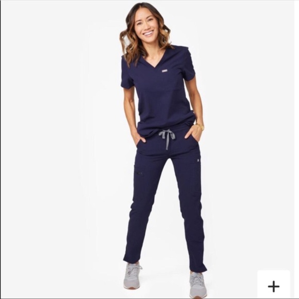 Navy blue yola Figs scrub pants XSP